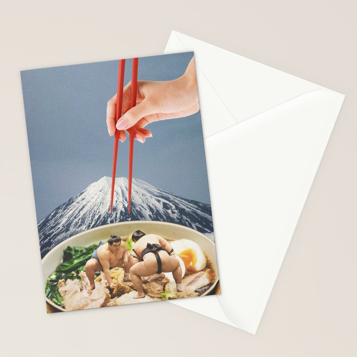 Fuji, Sumo, Ramen // Japan Love Stationery Card Gallery Image 2