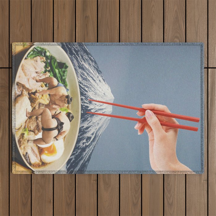 Fuji, Sumo, Ramen // Japan Love Outdoor Rug Gallery Image 1