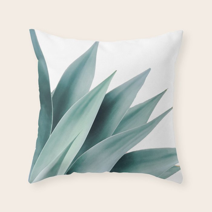 Agave flare II Throw Pillow Gallery Image 1