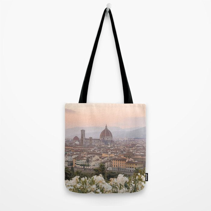 Il Duomo At Sunset Photo | Florence City View In Pastel Colors Art Print | Tuscany, Italy Travel Photography Tote Bag Gallery Image 2