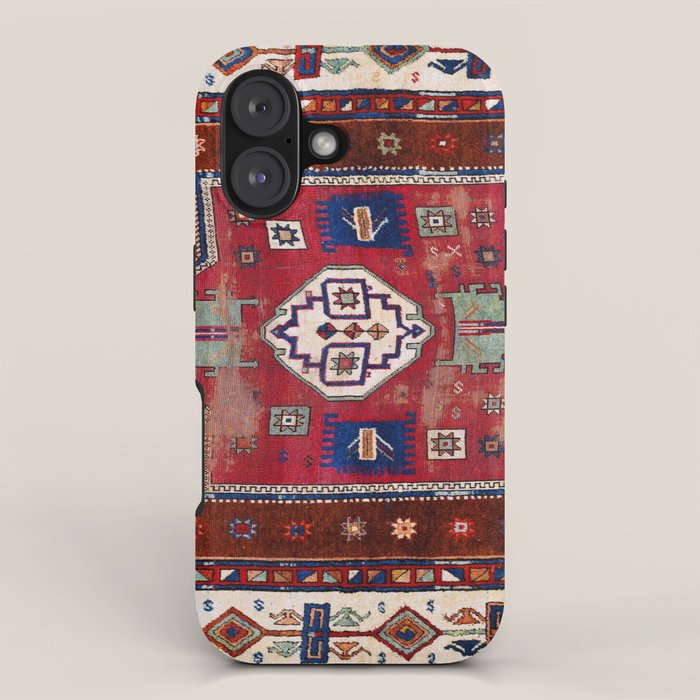 Kurdish  Antique Cihanbeyli  Tribal Rug Print iPhone Case Gallery Image 1