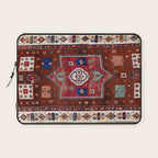 Kurdish  Antique Cihanbeyli  Tribal Rug Print Laptop Sleeve Gallery Image 1
