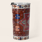 Kurdish  Antique Cihanbeyli  Tribal Rug Print Travel Mug Gallery Image 3