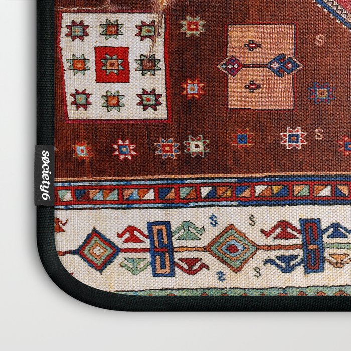 Kurdish  Antique Cihanbeyli  Tribal Rug Print Laptop Sleeve Gallery Image 3