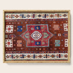 Kurdish  Antique Cihanbeyli  Tribal Rug Print Serving Tray Gallery Image 1