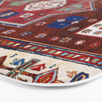 Kurdish  Antique Cihanbeyli  Tribal Rug Print Bath Mat Gallery Image 3