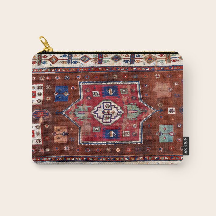 Kurdish  Antique Cihanbeyli  Tribal Rug Print Carry All Pouch Gallery Image 1