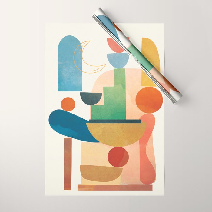 Modern Abstract Art 80 Wrapping Paper Gallery Image 1