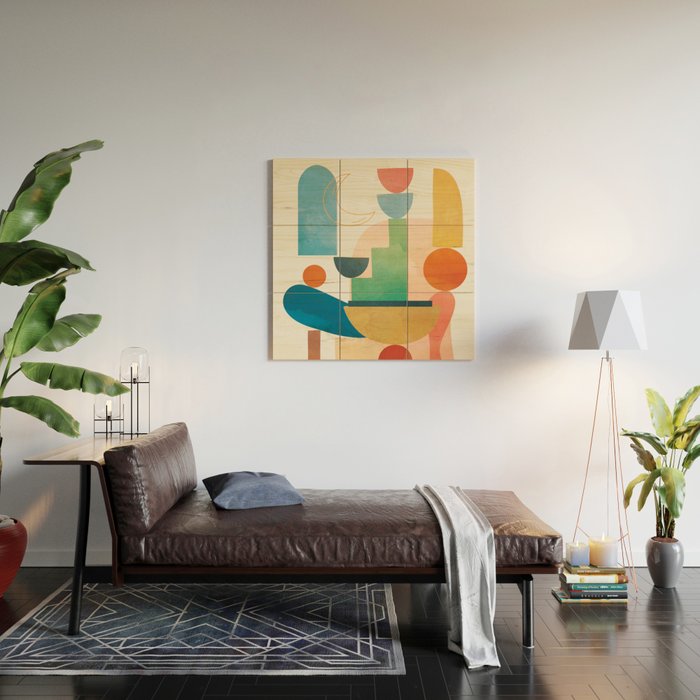 Modern Abstract Art 80 Wood Wall Art Gallery Image 2