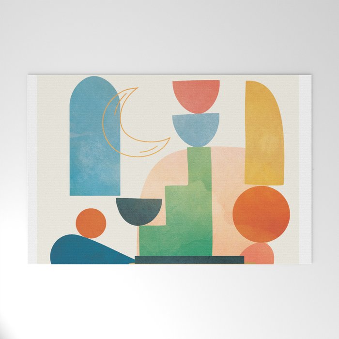 Modern Abstract Art 80 Welcome Mat Gallery Image 1