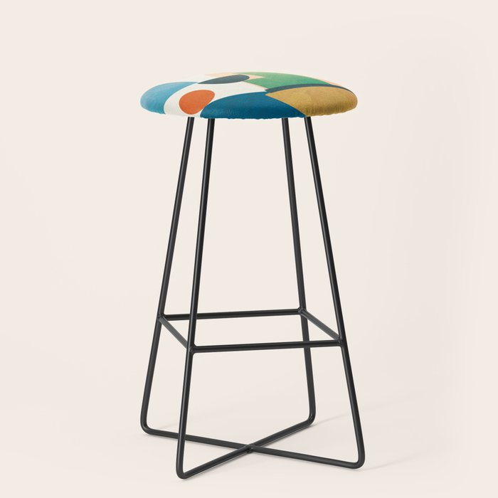 Modern Abstract Art 80 Stool Gallery Image 1