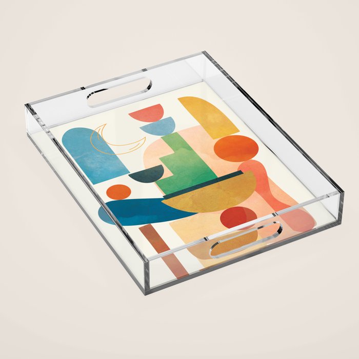 Modern Abstract Art 80 Acrylic Tray Gallery Image 1