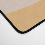 Mellow Flow Retro 60s 70s Abstract Pattern Pale Pink and Mustard Desk Mat Gallery Image 4