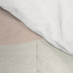 Mellow Flow Retro 60s 70s Abstract Pattern Pale Pink and Mustard Comforter Gallery Image 4