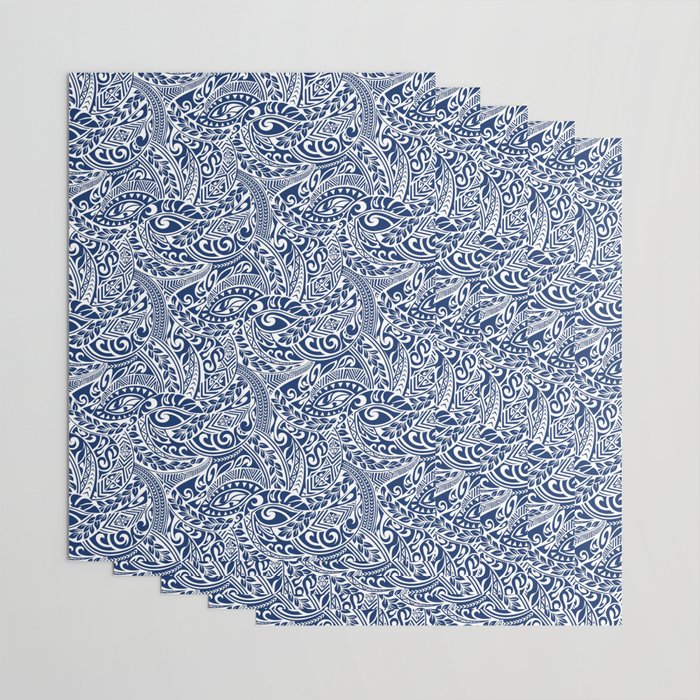 Hawaiian Tribal Pattern III Wrapping Paper Gallery Image 3