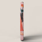 Modern Woman with Flowers iPhone Case Gallery Image 2