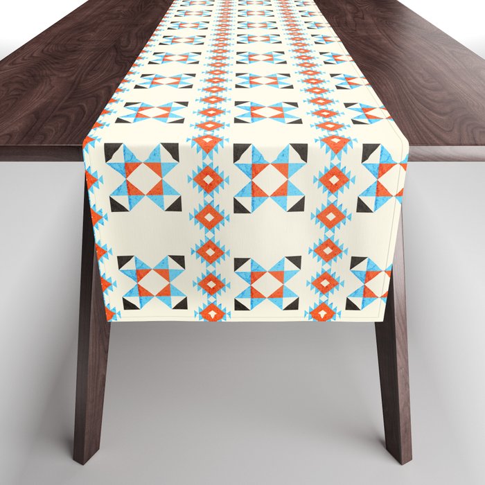 geometry navajo pattern no2 Table Runner Gallery Image 1