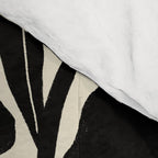 Black and White Retro Groovy Flowers  Comforter Gallery Image 4