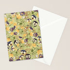 Pansy Floral Pattern Stationery Card Gallery Image 2