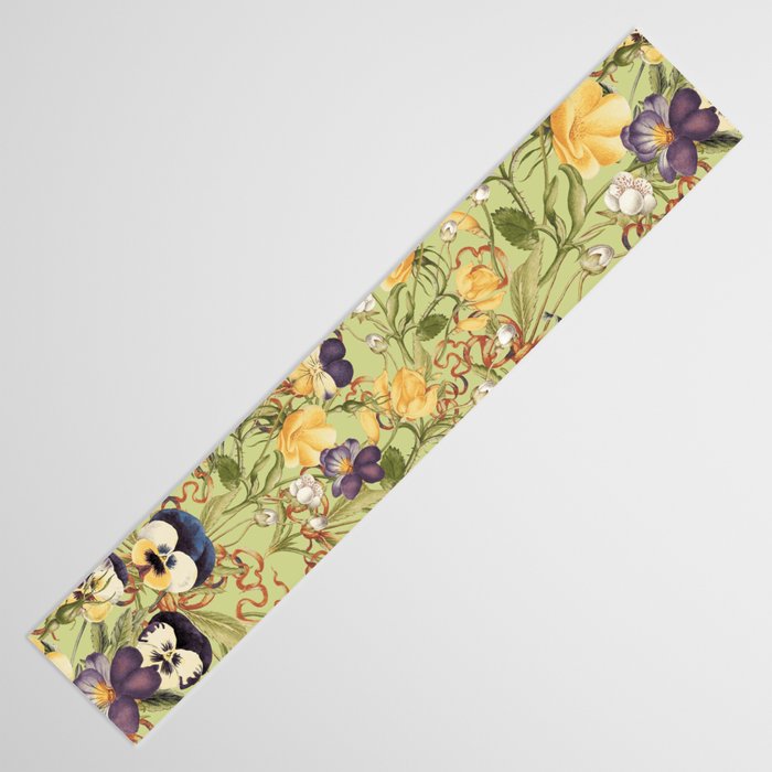 Pansy Floral Pattern Table Runner Gallery Image 3