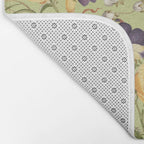 Pansy Floral Pattern Bath Mat Gallery Image 2