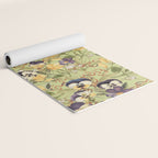 Pansy Floral Pattern Yoga Mat Gallery Image 2