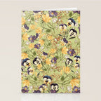Pansy Floral Pattern Stationery Card Gallery Image 2