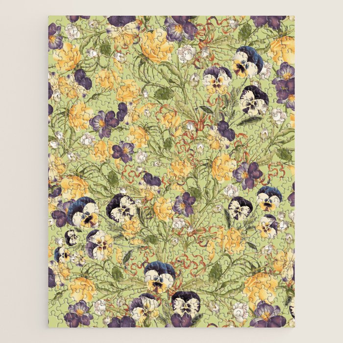 Pansy Floral Pattern Jigsaw Puzzle Gallery Image 1