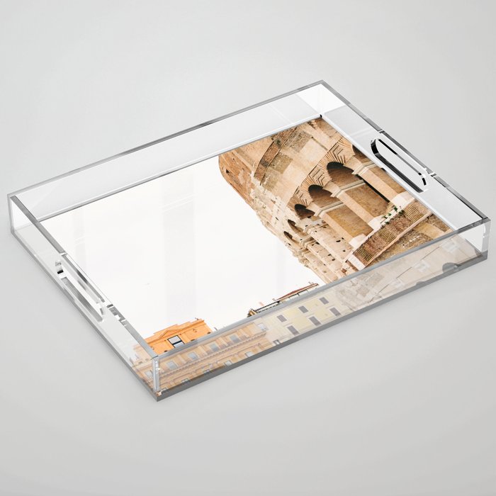 Colosseum - Rome Italy Architecture, Travel Photography Acrylic Tray Gallery Image 1