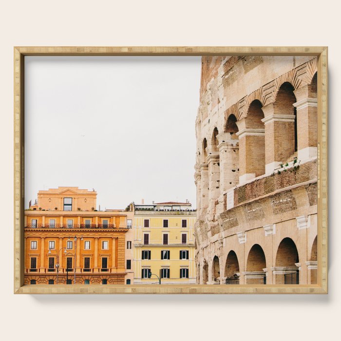 Colosseum - Rome Italy Architecture, Travel Photography Serving Tray Gallery Image 1