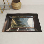 Where the Pines Begin - Alpine Landscape Print Rug Gallery Image 1