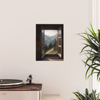 Where the Pines Begin - Alpine Landscape Print Poster Gallery Image 2