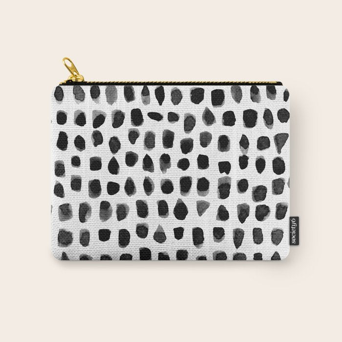 Dots (Black) Carry All Pouch Gallery Image 1