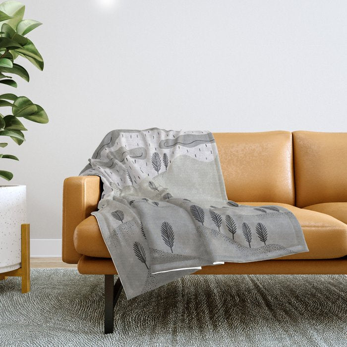 Rainy Day Throw Blanket Gallery Image 1