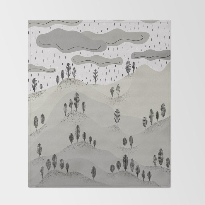 Rainy Day Throw Blanket Gallery Image 2