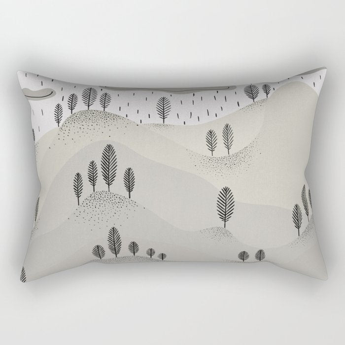 Rainy Day Rectangular Pillow Gallery Image 2