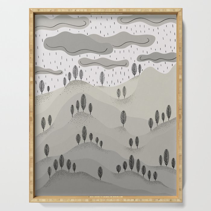 Rainy Day Serving Tray Gallery Image 1
