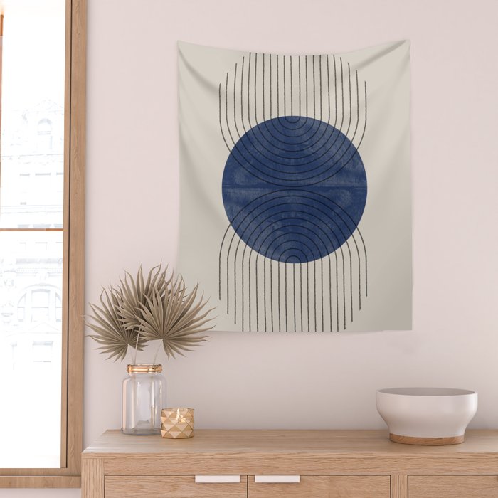Perfect Touch Blue Wall Tapestry Gallery Image 2