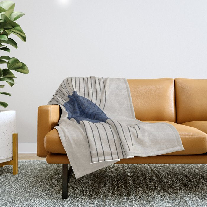 Perfect Touch Blue Throw Blanket Gallery Image 1