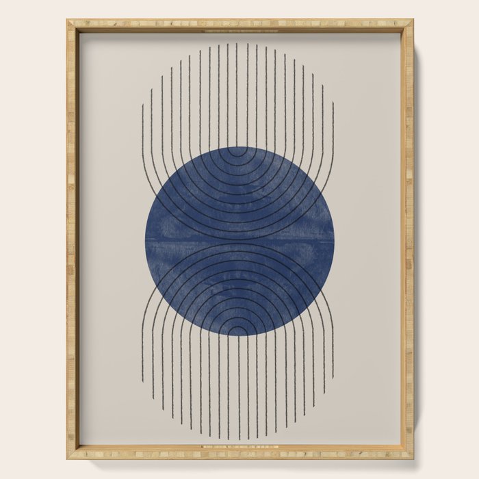 Perfect Touch Blue Serving Tray Gallery Image 1