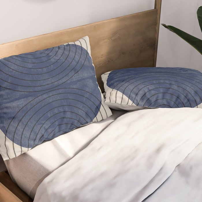 Perfect Touch Blue Pillow Sham Gallery Image 2