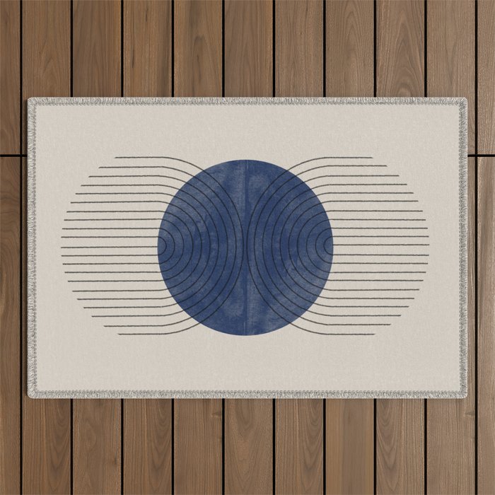 Perfect Touch Blue Outdoor Rug Gallery Image 1