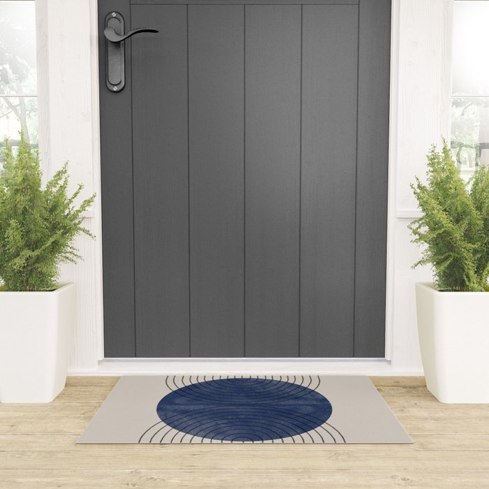 Perfect Touch Blue Welcome Mat Gallery Image 3
