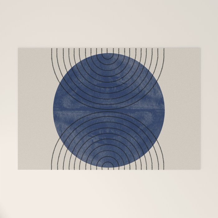 Perfect Touch Blue Welcome Mat Gallery Image 1