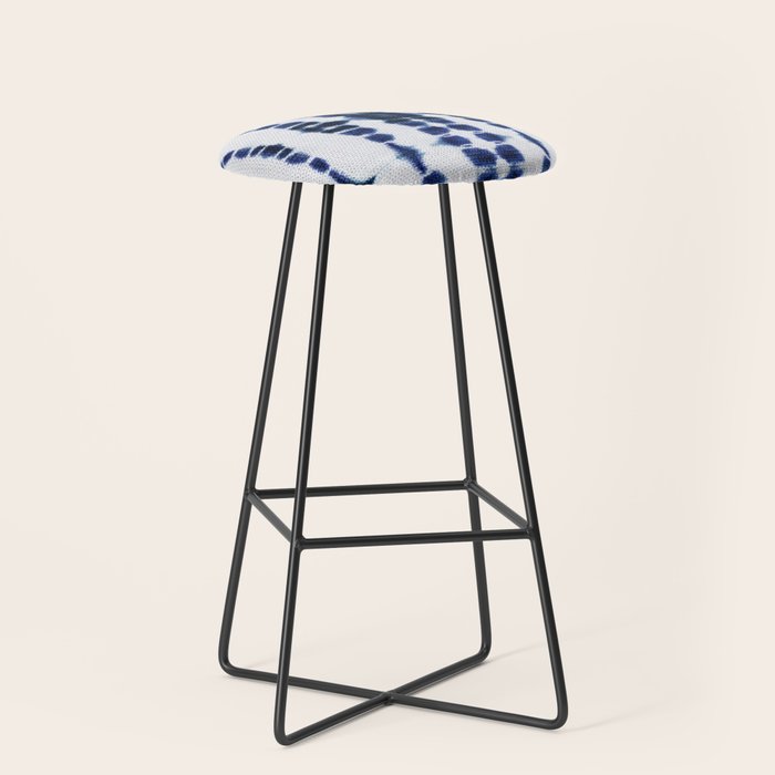 Boho Tie-Dye Knit Vertical Stool