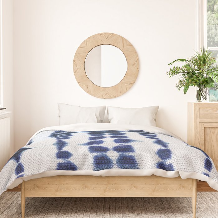 Boho Tie-Dye Knit Vertical Duvet Cover Gallery Image 3