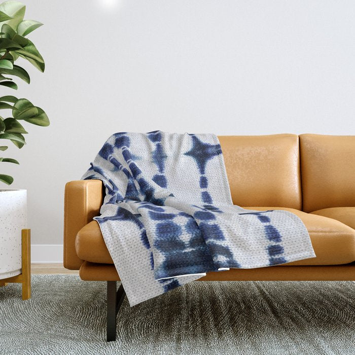 Boho Tie-Dye Knit Vertical Throw Blanket Gallery Image 1