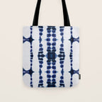 Boho Tie-Dye Knit Vertical Tote Bag Gallery Image 1