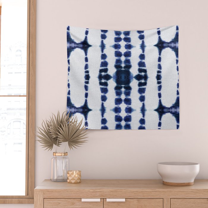 Boho Tie-Dye Knit Vertical Wall Tapestry Gallery Image 2
