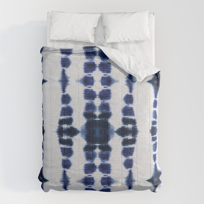 Boho Tie-Dye Knit Vertical Comforter Gallery Image 1